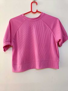 Pink Crop Top