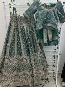 Green Lehenga Choli Set