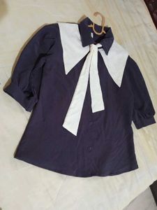 Korean Purple Short Top Girls