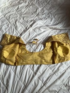 sequins embroidered Golden Padded Blouse