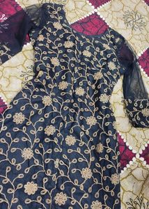Sparkling Golden Black Kurti