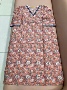 Floral Print V-Neck Dress