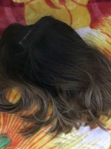 Highlighted Medium Length Hair Wig