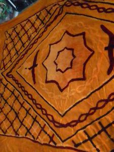 Best Orange Colour Bed Cover Large Size