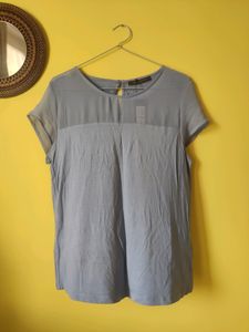 Marks And Spencer Powder Blue Top