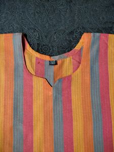 💗Striped Tunic Top