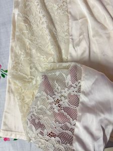 Vintage Cream Lace Detail Dress