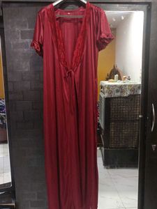 Maroon nighty