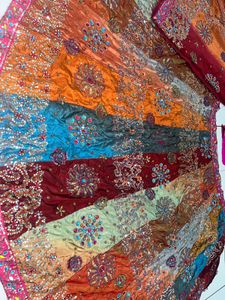 Kathiyawadi Work Lehenga