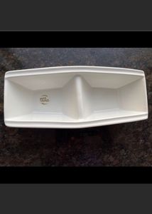 Ceramic Elite White Gold Snack Set