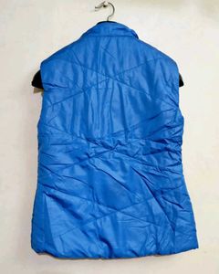 &#34;Stylish Blue Sleeveless Vest Jacket for female&#34;