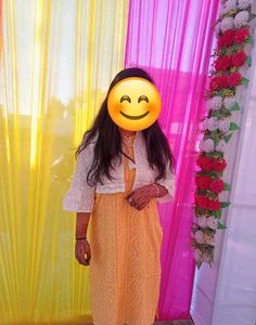 Yellow Kurti With Koti