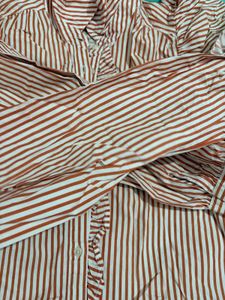 Striped Ruffle Blouse