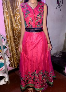 Pink Colour Lehenga With Blouse Chunni