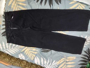 black straight high waist pant fir women