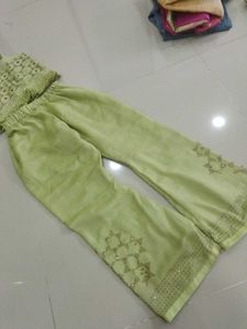 Elegant Green plazo top