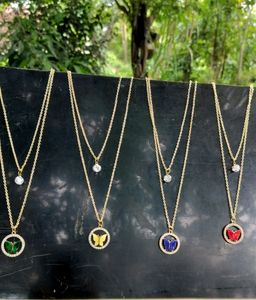 Butterfly Double Layer Chain (Red)
