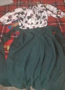 crop top and skirt