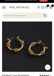 Palmonas Gilded Earrings