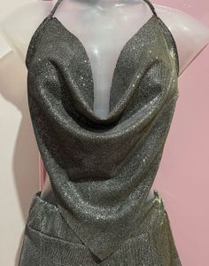 Sparkling Chainmail Halter Top