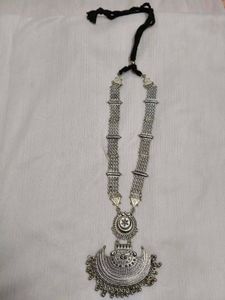 Oxidised Long Jewellery Set With Earrings ❤️