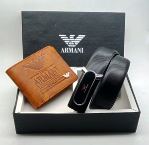 ARMANI WALLET &amp; BELT COMB0