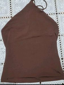 Brown Halter Top