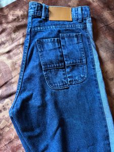 Fringe Trim Wide Leg Jeans