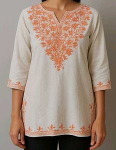 A White Short Kurti