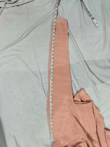 Peach Half-Zip Pullover Sweater