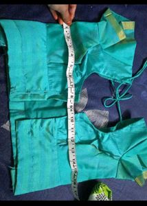 Sea Green Stitched Blouse