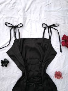 Corset Back Strappy Kurti 🖤