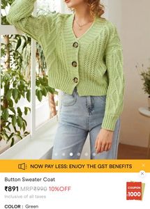 Crop Knitted Cardigan