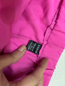 Neon pink shein shorts
