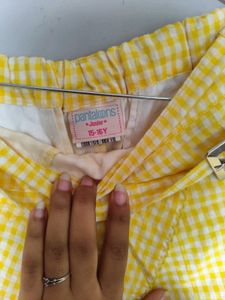 Yellow Gingham Skort💛✨