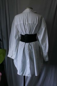 H&amp;M White Shirt Dress without Belt