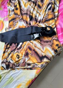 CATO Professional TIGER Print Short Sleeve Dress