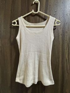 Ribbed Tank Top - Cream