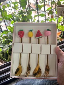 Fruit Topped Spoons & Forks Set