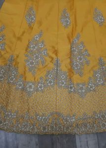 Elegant Yellow Embroidered Anarkali Gown