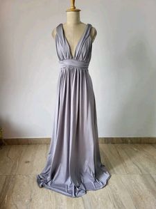 Gray Maxi Dress