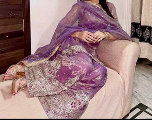purple beautiful Sharara