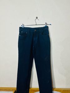 Vintage Dark Denim Jeans For Men Navy Blue Colour