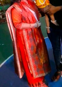 Red Colour Kurta set With Dupatta For Wome