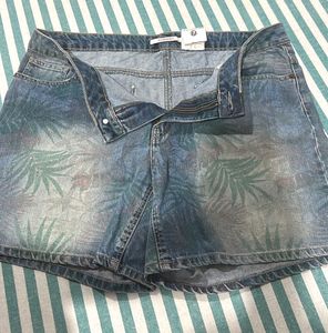 Floral Denim Shorts