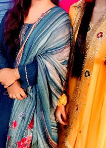 Elegant Blue Pakistani Suit