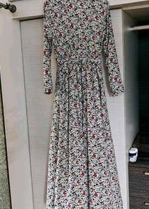 White Maxi Floral Dress