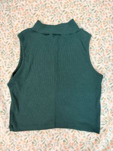 Green Sleeveless Top