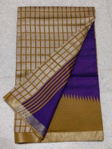 Elegant Checked Saree