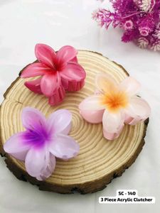 Flower Hair Claw Clips - Set of 6